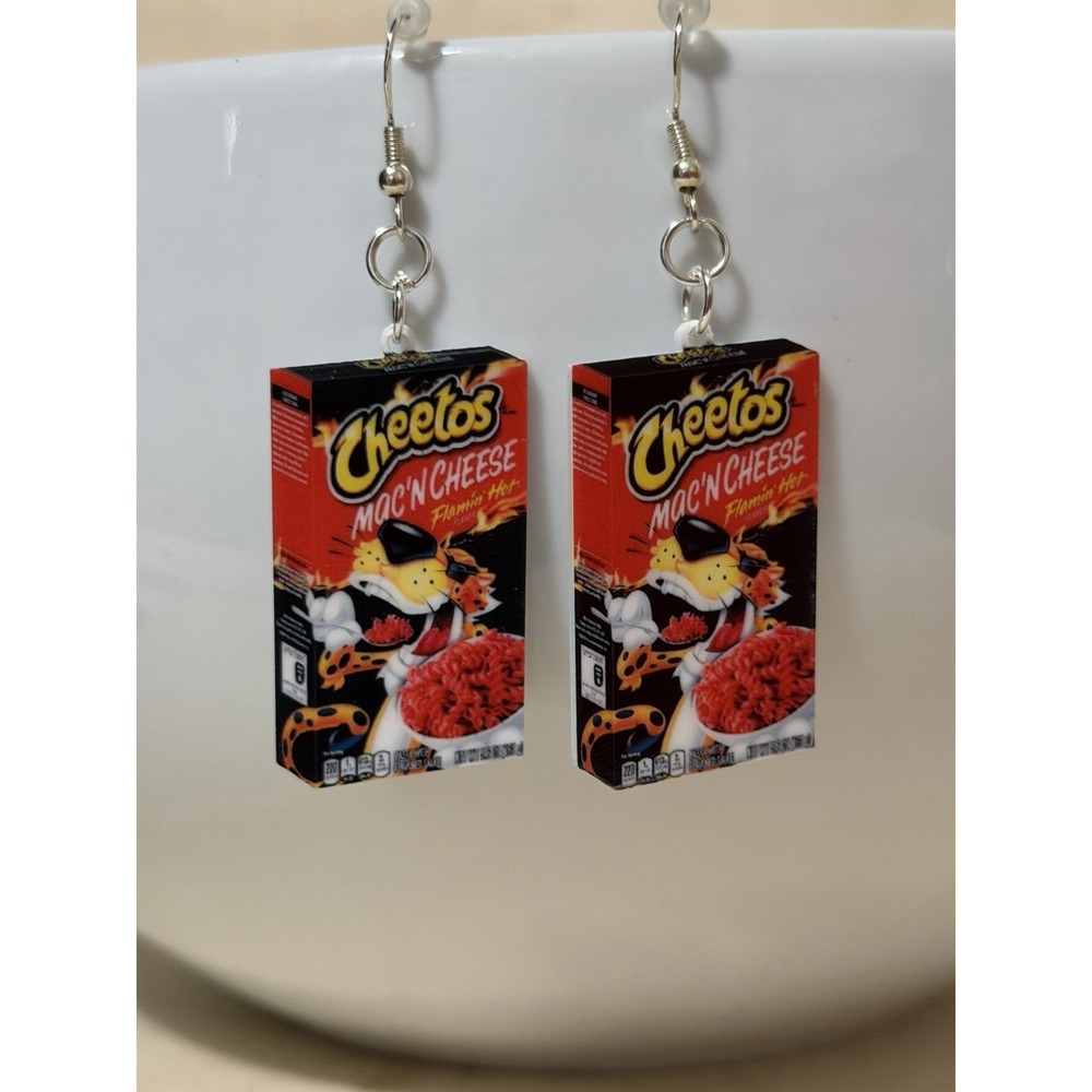 Cheeto Earrings Sterling